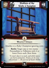 Bokken of the Ruby Champion